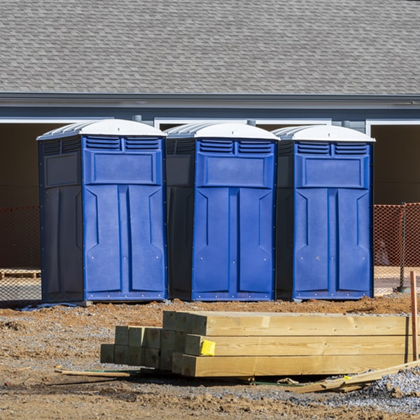 how often are the portable toilets cleaned and serviced during a rental period in East Drumore